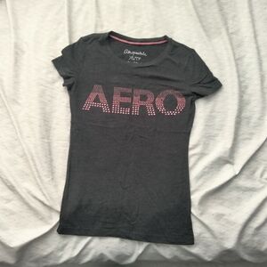 Women's Gray T-Shirt with Pink Accents